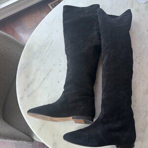 ISABEL MARANT suede Ranald boots in black, size 39 ~ pre-owned